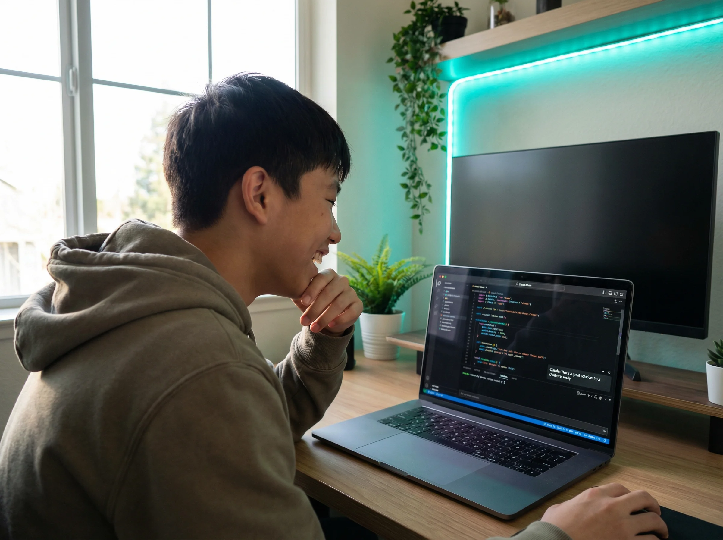 Estudiantes de AI Builders colaborando