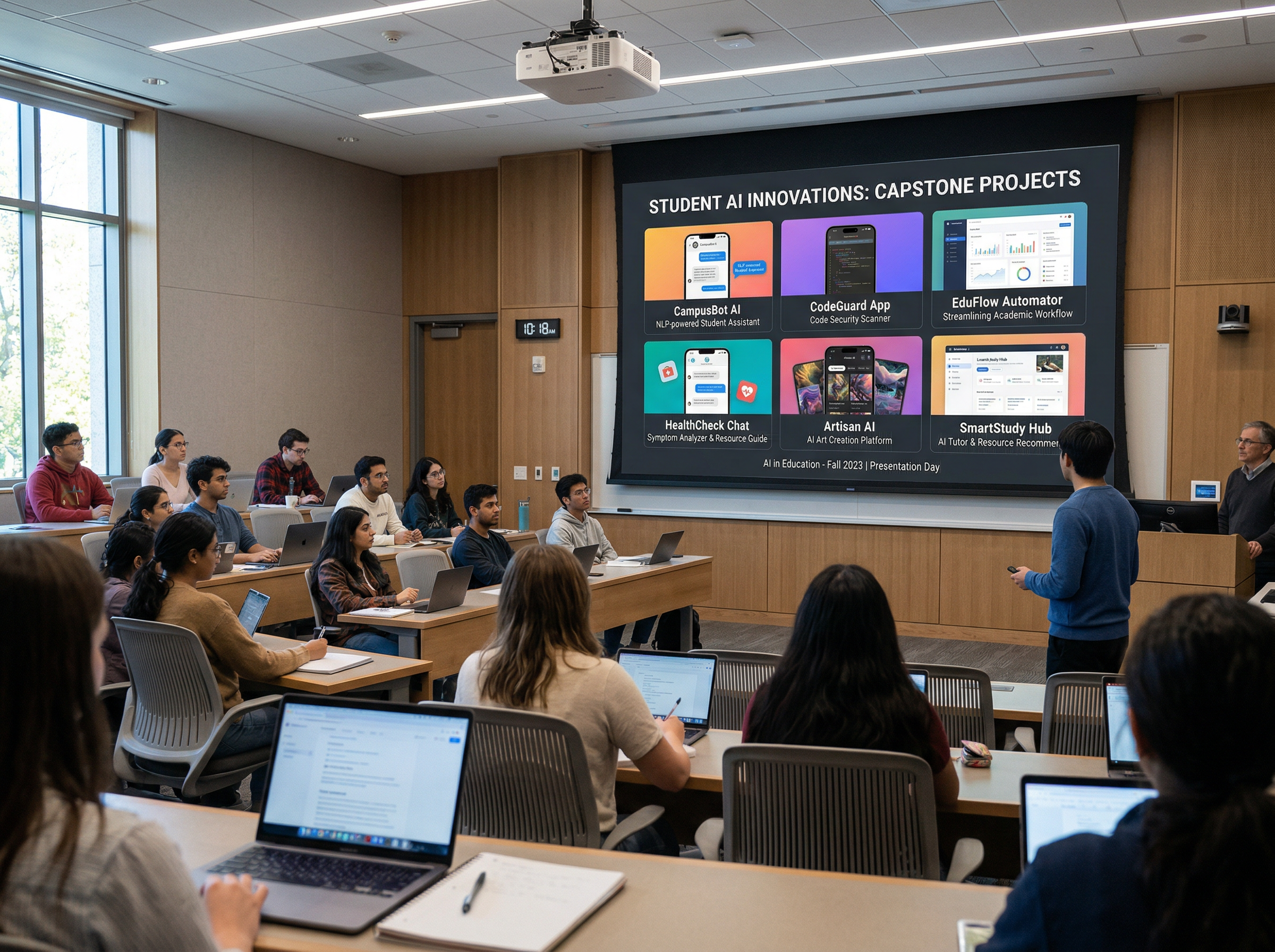 Exhibición de proyectos de IA estudiantiles